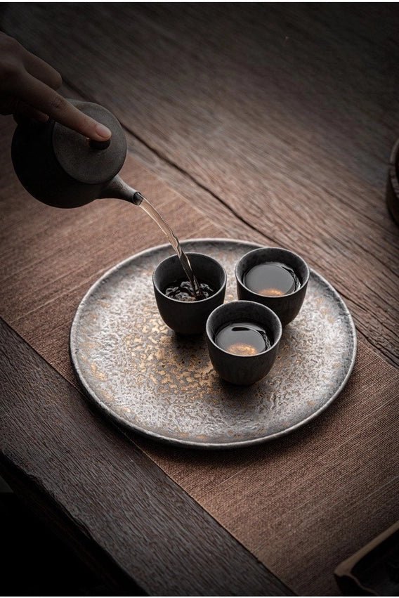 Ceramic Metallic Glaze Plate Large The Bright Angle