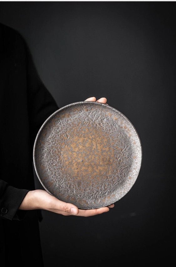 Ceramic Metallic Glaze Plate Large The Bright Angle