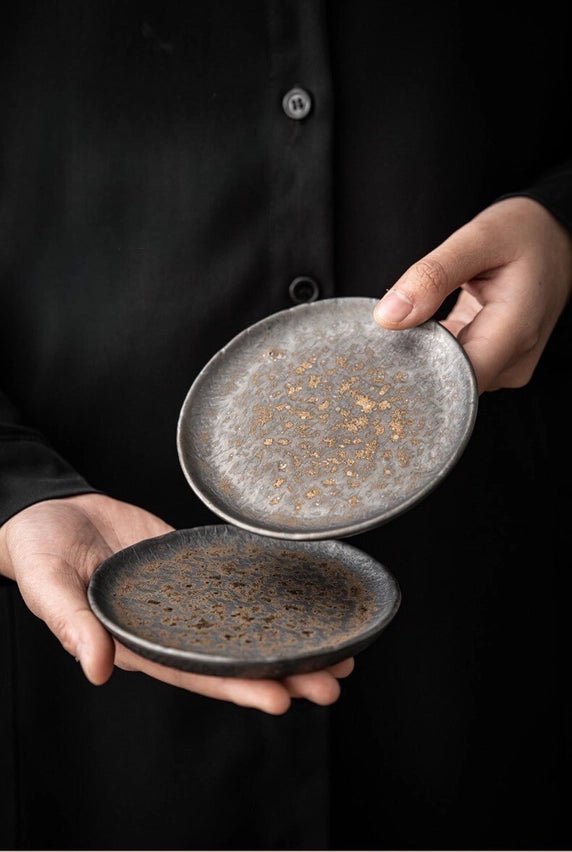 Ceramic Metallic Glaze Plate Large The Bright Angle