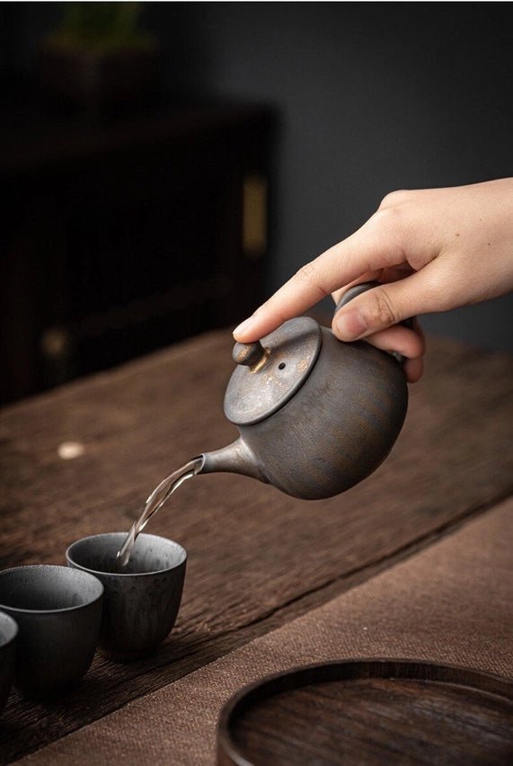 Ceramic Metallic Glaze Teapot The Bright Angle