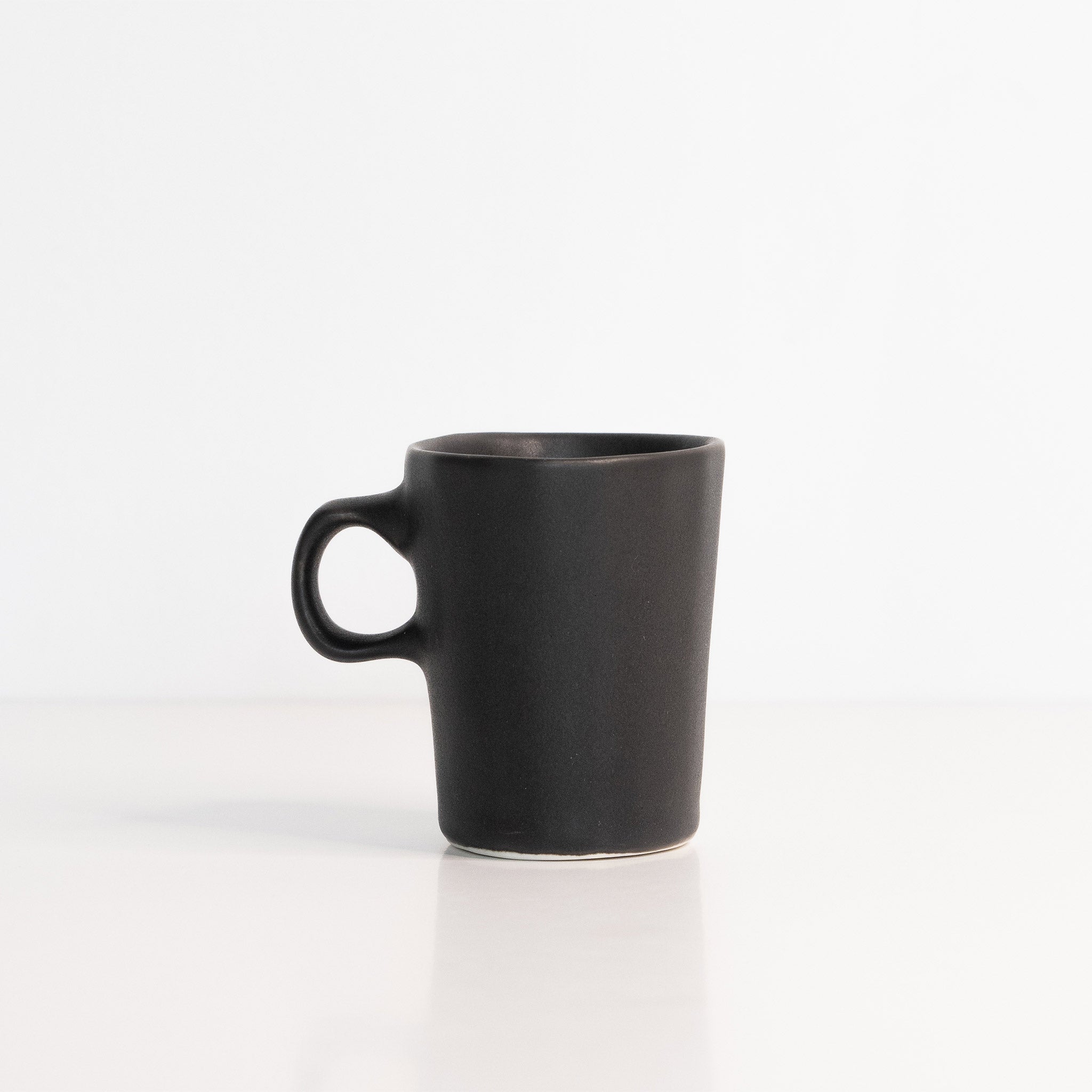 Handmade Porcelain Doubleshot Espresso Cup Mica Black The Bright Angle