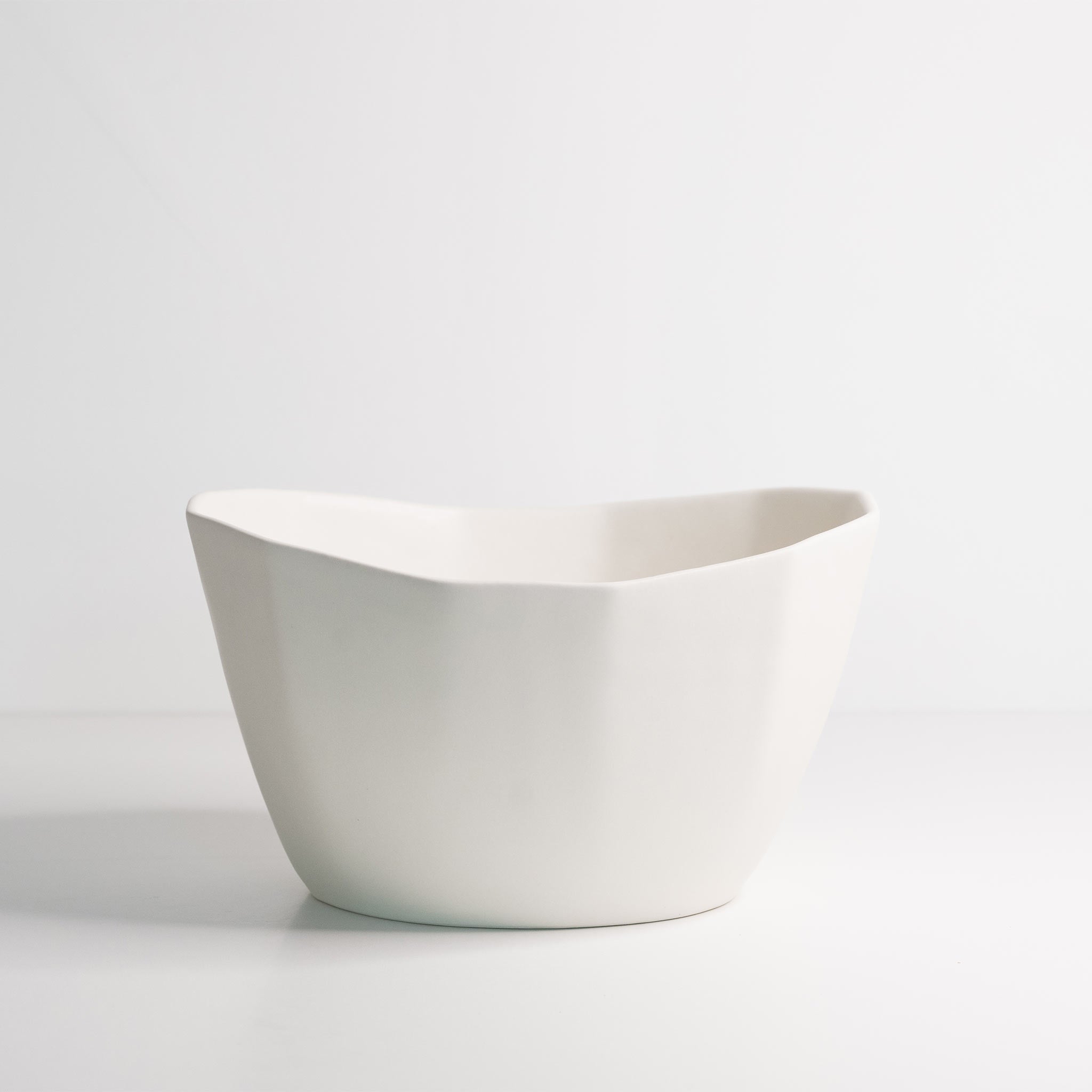 Medium Porcelain Nesting Bowl Silk White The Bright Angle