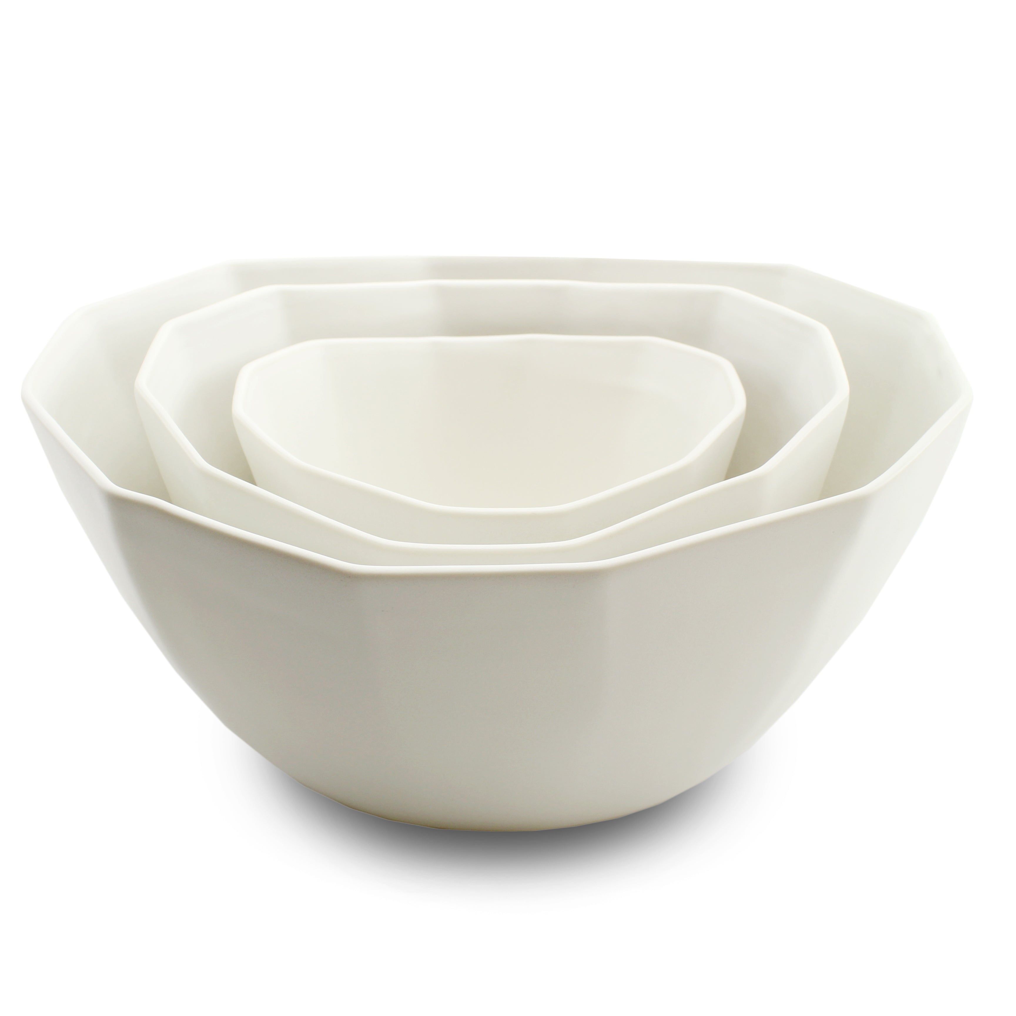 Porcelain Mixing and Nesting Bowl Set Mica Black The Bright Angle