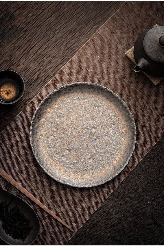 Ceramic Metallic Glaze Plate Medium The Bright Angle