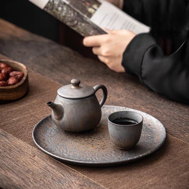 Ceramic Metallic Glaze Teapot The Bright Angle