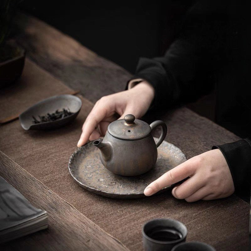Ceramic Metallic Glaze Teapot The Bright Angle
