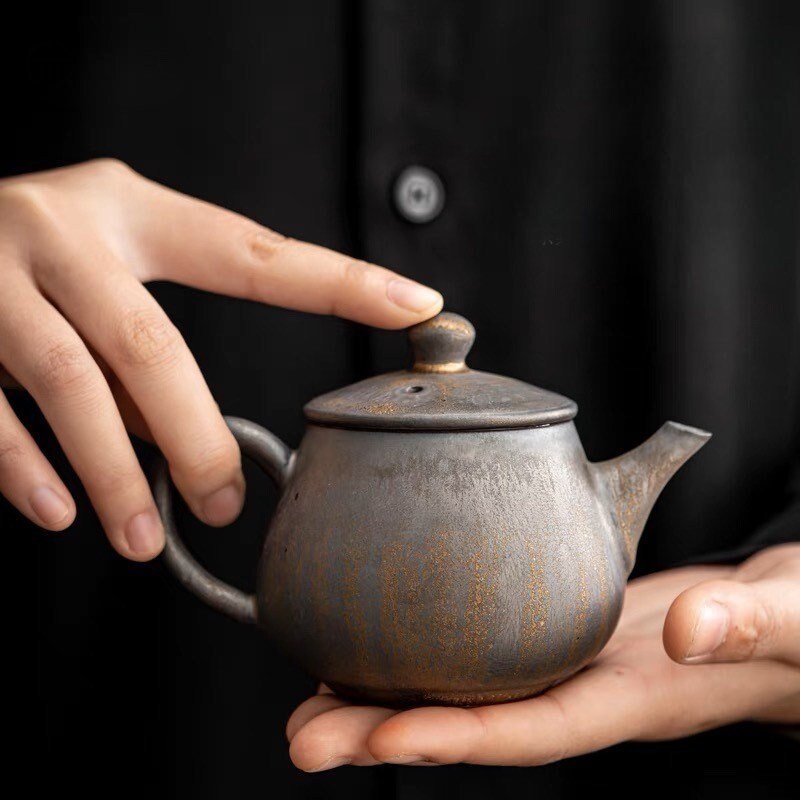 Ceramic Metallic Glaze Teapot The Bright Angle