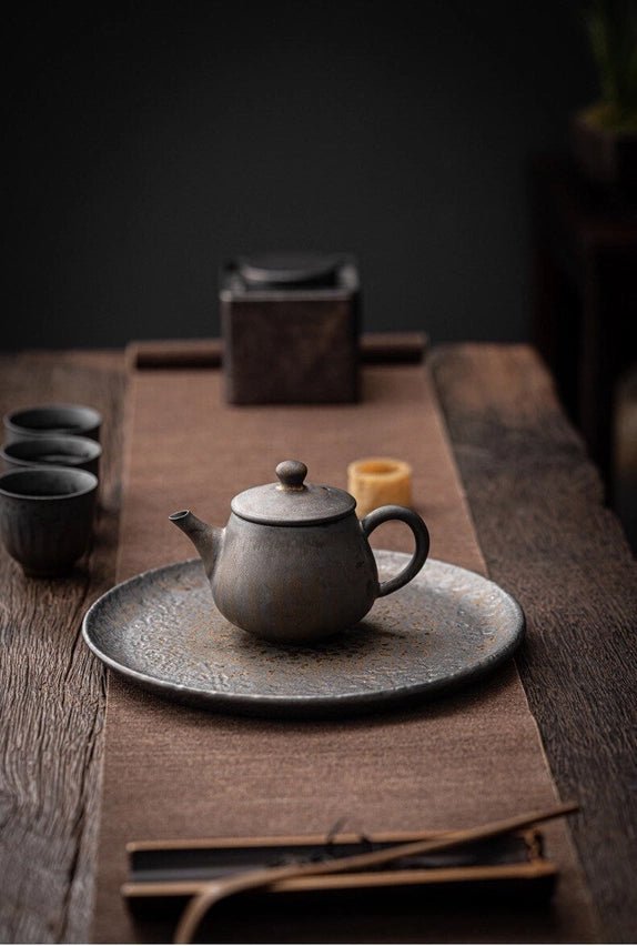 Ceramic Metallic Glaze Teapot The Bright Angle