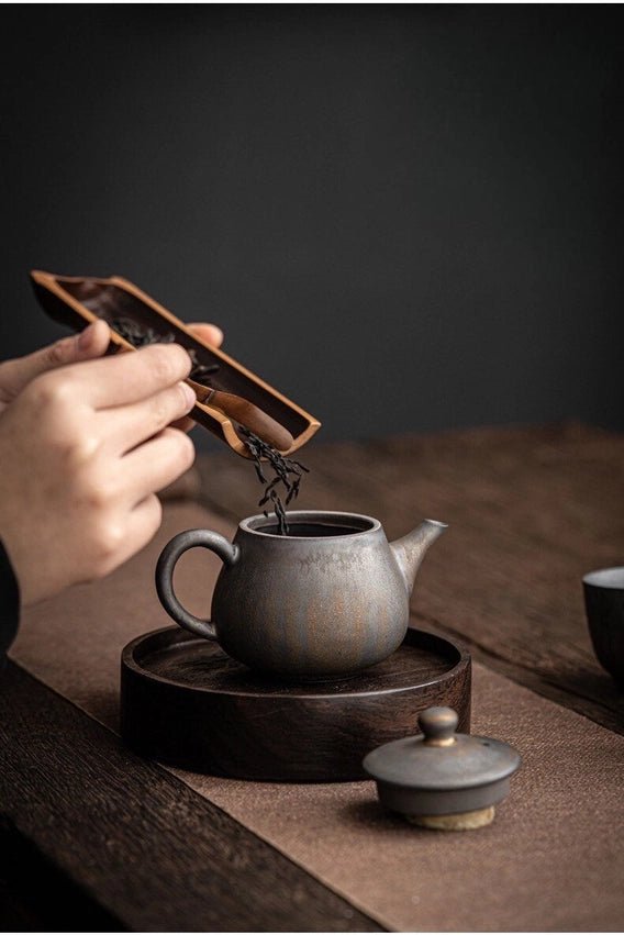 Ceramic Metallic Glaze Teapot The Bright Angle