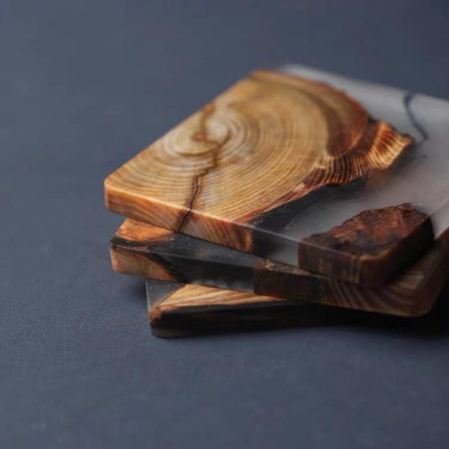 Classic Wooden Resin Coasters The Bright Angle