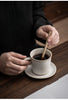 Japandi Coffee Mug Gold Black The Bright Angle