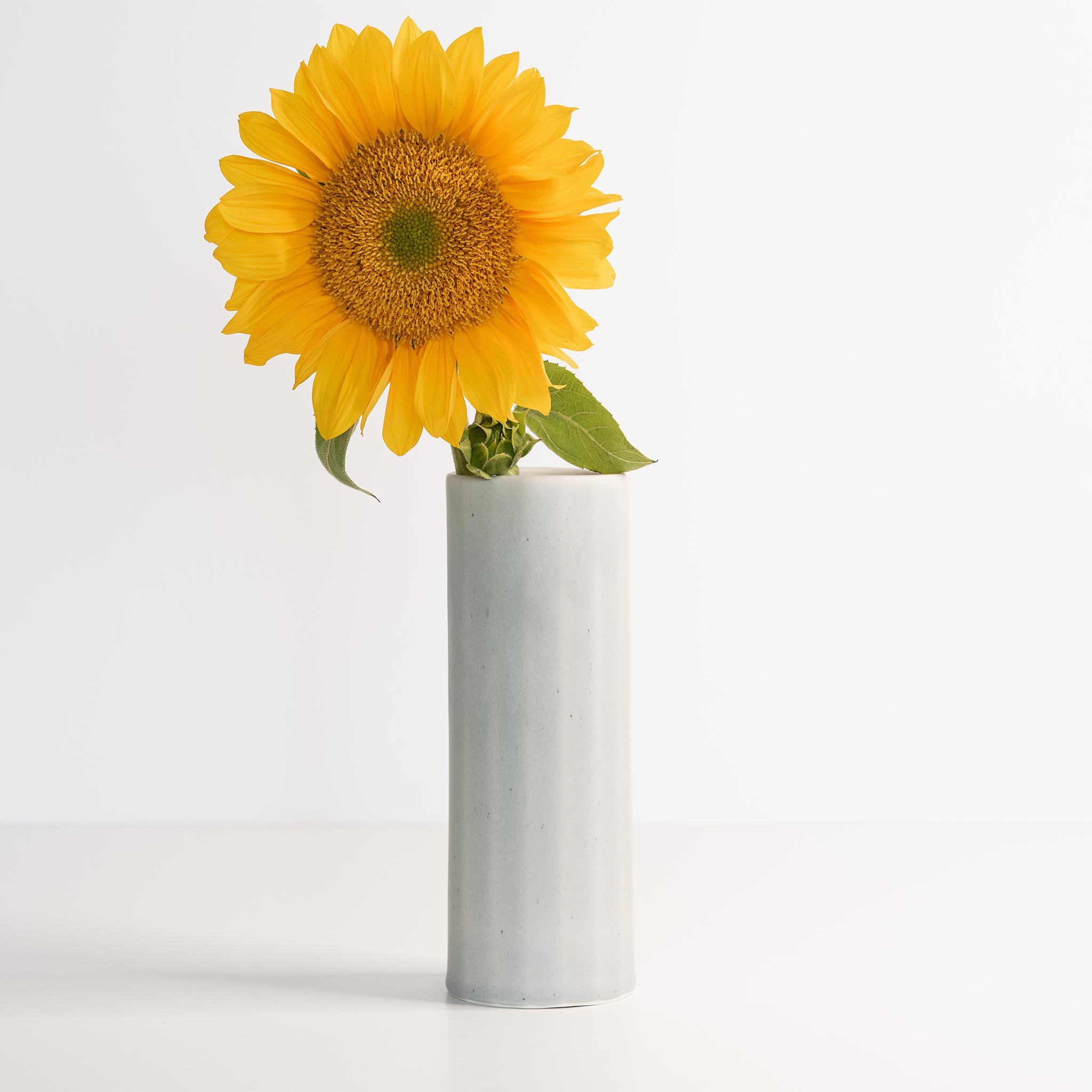 Bloom Vase - Handmade Porcelain Flower Vase Smoke Grey The Bright Angle
