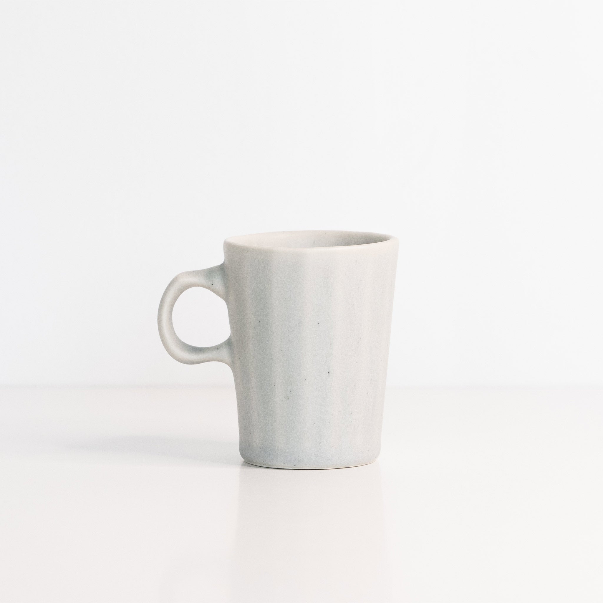 Handmade Porcelain Doubleshot Espresso Cup Smoke Grey The Bright Angle