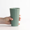 Handmade Porcelain Pint Cup Rosemary Green The Bright Angle