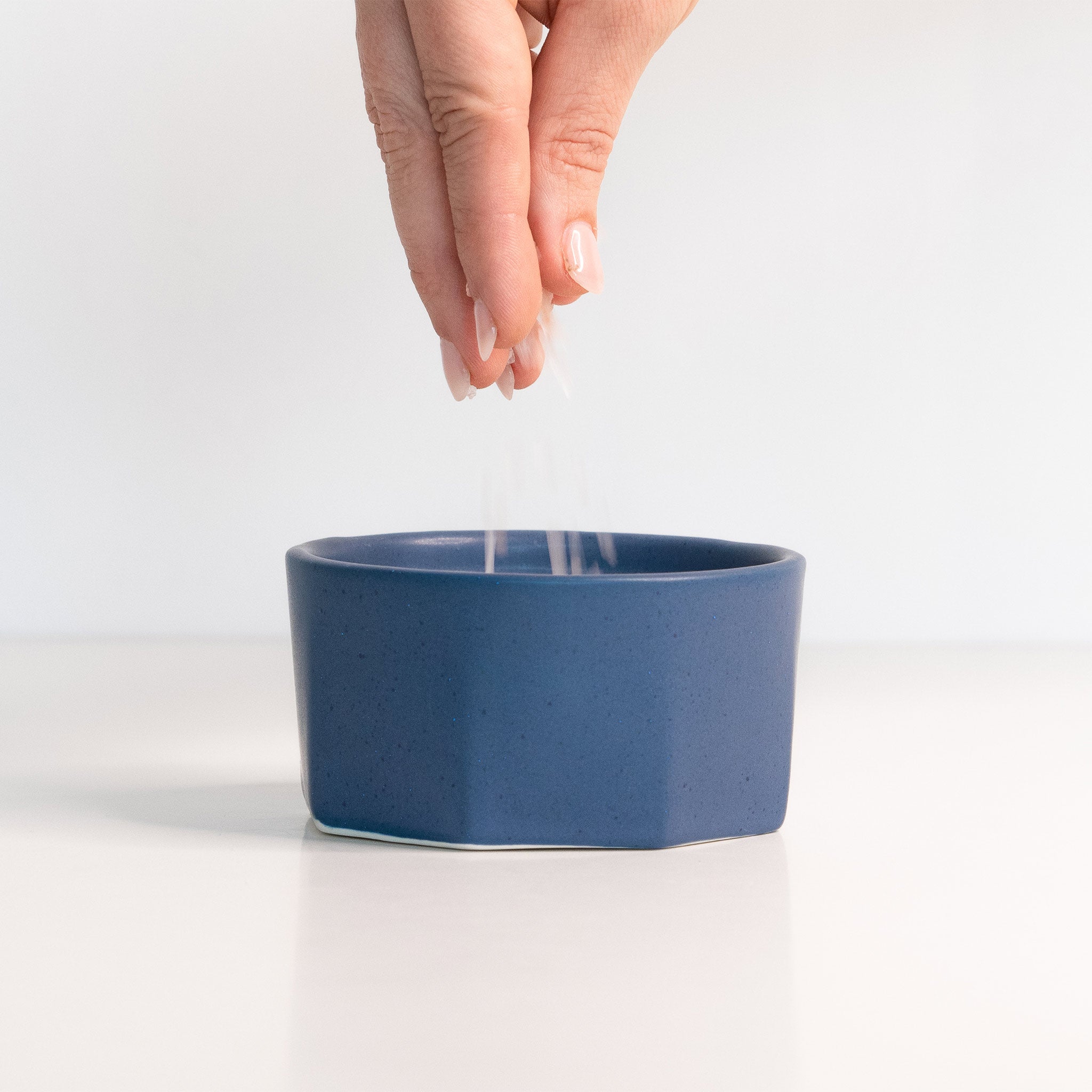 Porcelain Salt Cellar Pisgah Blue The Bright Angle