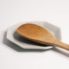 Load image into Gallery viewer, Handmade Porcelain Spoon Rest Smoke Grey The Bright Angle