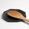 Handmade Porcelain Spoon Rest Mica Black The Bright Angle