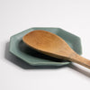 Load image into Gallery viewer, Handmade Porcelain Spoon Rest Rosemary Green The Bright Angle