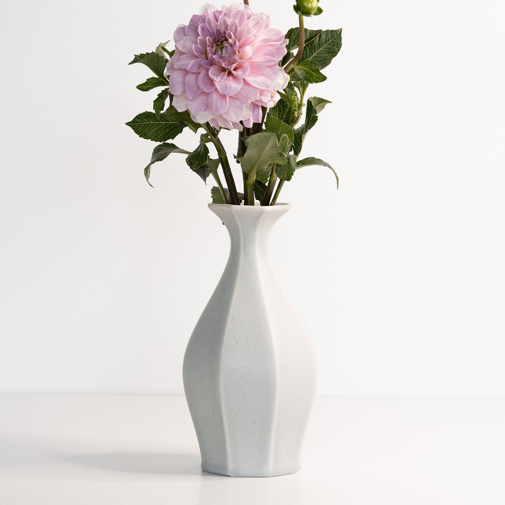 Porcelain Table Flower Vase Smoke Grey The Bright Angle