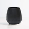 Ceramic Stemless Wine Glass Mica Black The Bright Angle