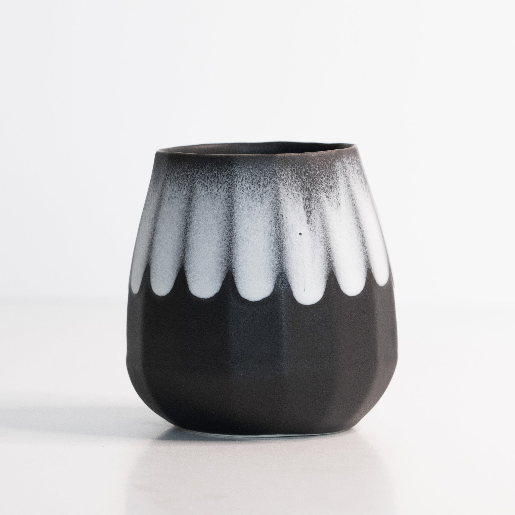 Ceramic Stemless Wine Glass Night Snow The Bright Angle