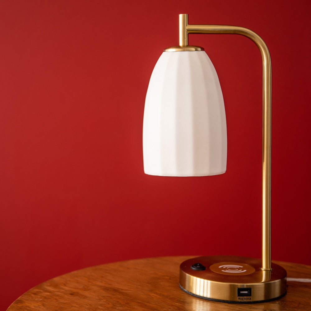 Dolan Porcelain Table Lamp-Brass The Bright Angle