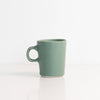 Handmade Porcelain Doubleshot Espresso Cup Rosemary Green The Bright Angle