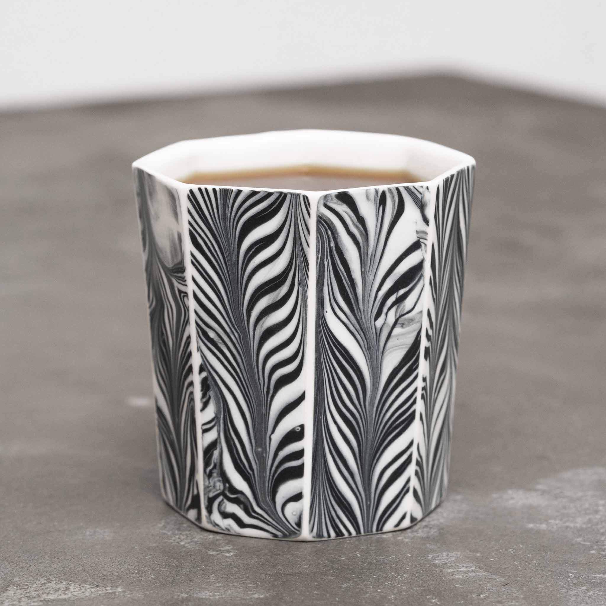 Limited Edition - Marbled Porcelain Low Ball Tumblers The Bright Angle