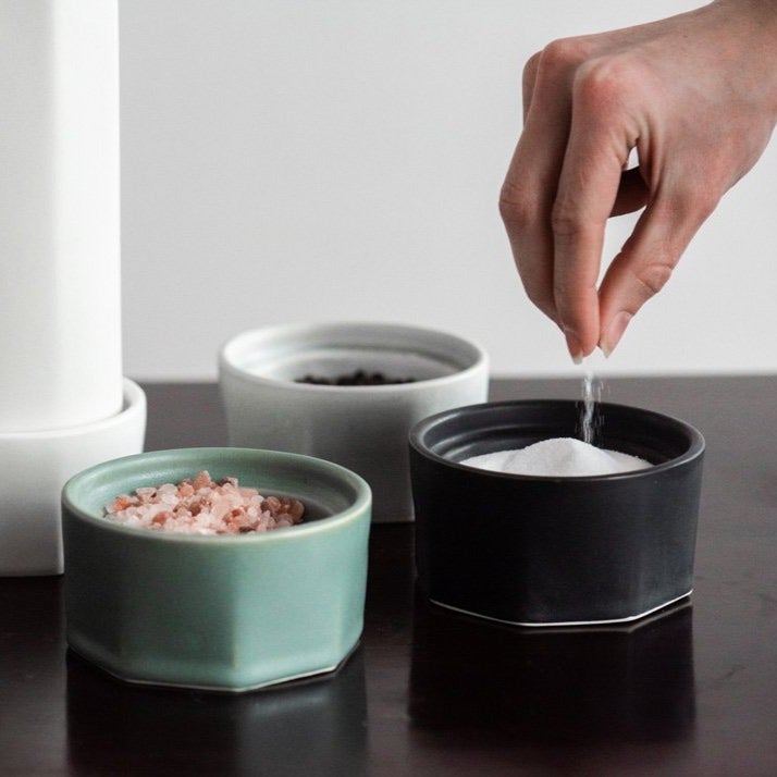 Porcelain Salt Cellar Pisgah Blue The Bright Angle