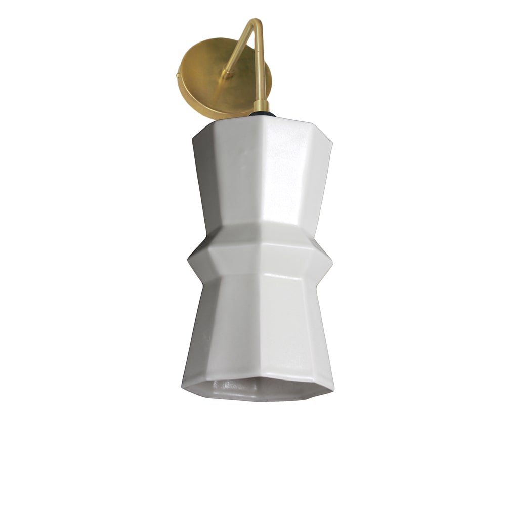 Tessellation 1 Porcelain Wall Sconce The Bright Angle
