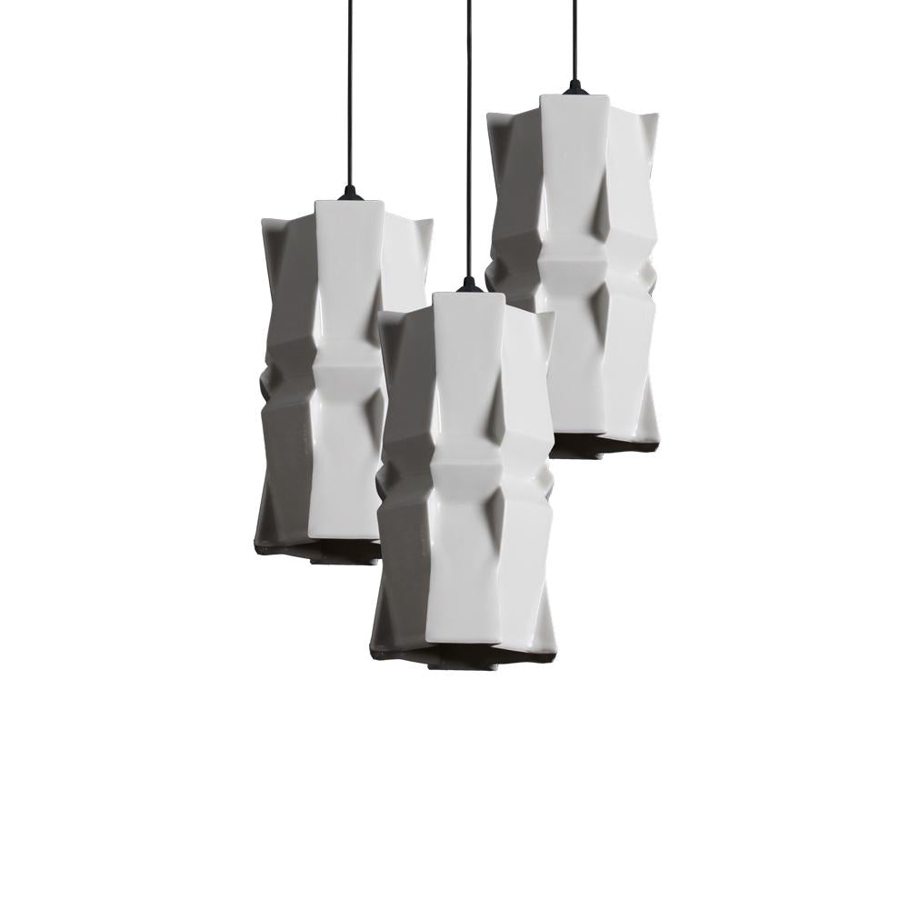 Tessellation 3 Porcelain Pendant Light Cluster The Bright Angle
